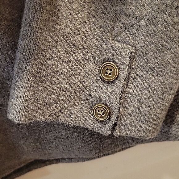 Emozio Uomo Felted Wool Blend Mens Chore Jacket Grey Medium - Picture 6 of 10